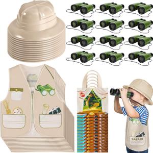 Haysandy 48 Pcs Kids Explorer Costume Set Include Plastic Explorer Safari Hats Jungle Party Vest Safari Tote Bag Adventure Binoculars for Kids Activities Jungle Zoo Birthday Party Supplies Favors Haysandy 48 Pcs Kids Explorer Costume Set Include Plastic Explorer Safari Hats Jungle Party Vest Safari Tote Bag Adventure Binoculars for Kids Activities Jungle Zoo Birthday Party Supplies Favors