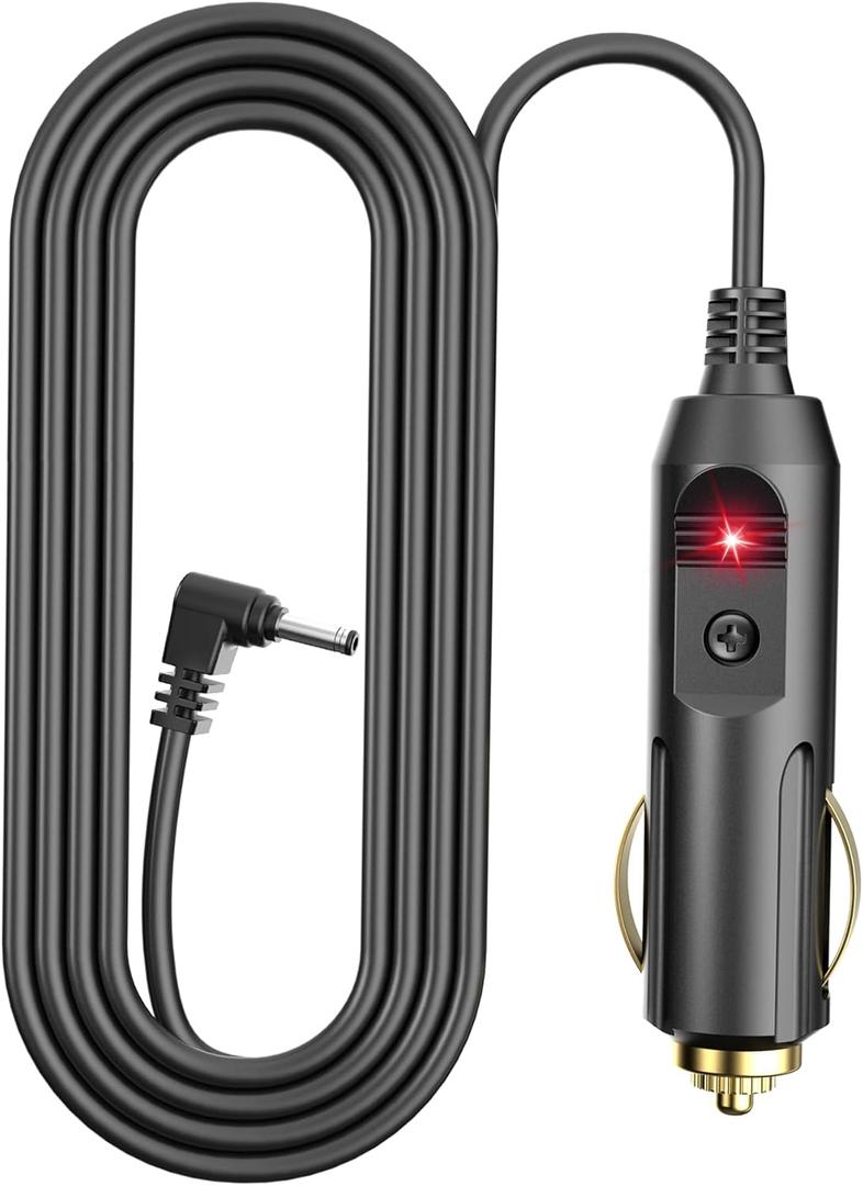 Radar Detector Power Cord Compatible with Cobr RAD 350 380 450 480i 700i XRS9370 XRS955 XRS5300 XRS7700 Radar Laser Detector, Radar Detector Power Cable with DC3.5 Interface 6.5ft