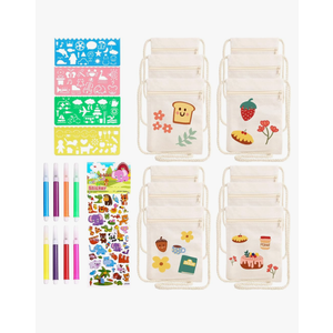 LEMESO 12 Pcs Blank Coin Purse Pouch for Crafts, Mini Zipper Bags for Coins, Credit Cards, Gift Cards, Ear Buds, Keys - 7 × 4.7 Inch