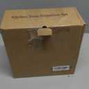 Cisily Kitchen Soap Dispenser Set with Sink Caddy, 12 Oz Glass Bottle, Hand and Dish Soap Dispenser Set with Sponge Holder ( Only 1 Black Bottle)