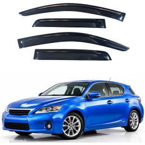 IG Window Visors Fit for 2011-2017 Lexus CT200H, Out-Channel Rain Guards Vent Wind Deflectors 4PC, Car Accessories for 11-17 Lexus CT200H