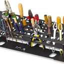 Screwdriver Storage Rack for Desktop,Screwdriver Organizer Holder,RC Tools Kit Organizers,Carbon Steel Tool Holder, Desktop Hand Tool Stand,Tool holder, Black