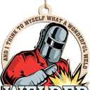 4 x Welder Christmas Ornament 2025 - Unique Welding Gifts for Men Women, Welder Ornaments for Christmas Tree, Funny Gifts for Tree Decor, Funny Ornaments for Men Friends Neighbors