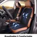 carrotez Cool Double Breathable 3D Air Mesh Car Seat Cushion pad, Cool Chair seat, car seat Pads, Home Office Chair, Wheelchair, 41" x 15" - Black