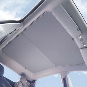 VION Tesla Model Y Roof Sunshades (Roof Sunshades and 2 Triangular Windows Sunshades) - Precision Fit, No Sagging - Fits 2024-2020 Model Y