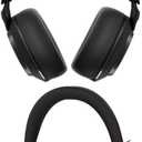 [2Sets] for Bowers & Wilkins Px7 S3 Case Cover,NOUKAJU Silicone Protective Cover,Headphones Accessories,Silicone Ear Pads & Headband,Case for B&W Px7 S3 Headphones(Black)