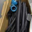 Garden Hose 100FT Non-Expanding, Lightweight Hose With 10-Function Nozzle, Leak-Proof No-Knot, Easy to Carry, Wear-Resistant, Sturdy 3/4GHT Flexible Water Hose for Outdoor (Black with Nozzle)