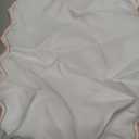 Scalloped Edge Table Runner 70 Inches, Blush Pink, Peach, 70 x 14 inches
