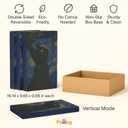 Cat Scratcher Box Art Dcor | Designer Cardboard Scratch Pads with Decorative Van Gogh-Inspired Design | Reversible Boards for Indoor Cats