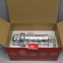 Metal Gourmet Pasta Press Attachment for Kitchenaid Stand Mixer, Pasta Maker Attachment with 5 Interchangeable Plates, Spaghetti Bucatini Fusilli Large/Small Macaroni