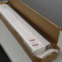 US Window And Floor 2" Faux Wood 35" W x 60" H, Inside Mount Cordless Blinds, 35 x 60, White (Fit a window 35.5" wide)