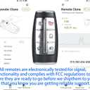 Keyless Entry Remote Control Smart Key for Hyundai Genesis GV70 2021 2022 | Alliskeys 6-Buttons Proximity Key Fob Replacement for Hyundai Genesis GV70 2021 2022 TQ8-FOB-4F36 95440-AR000