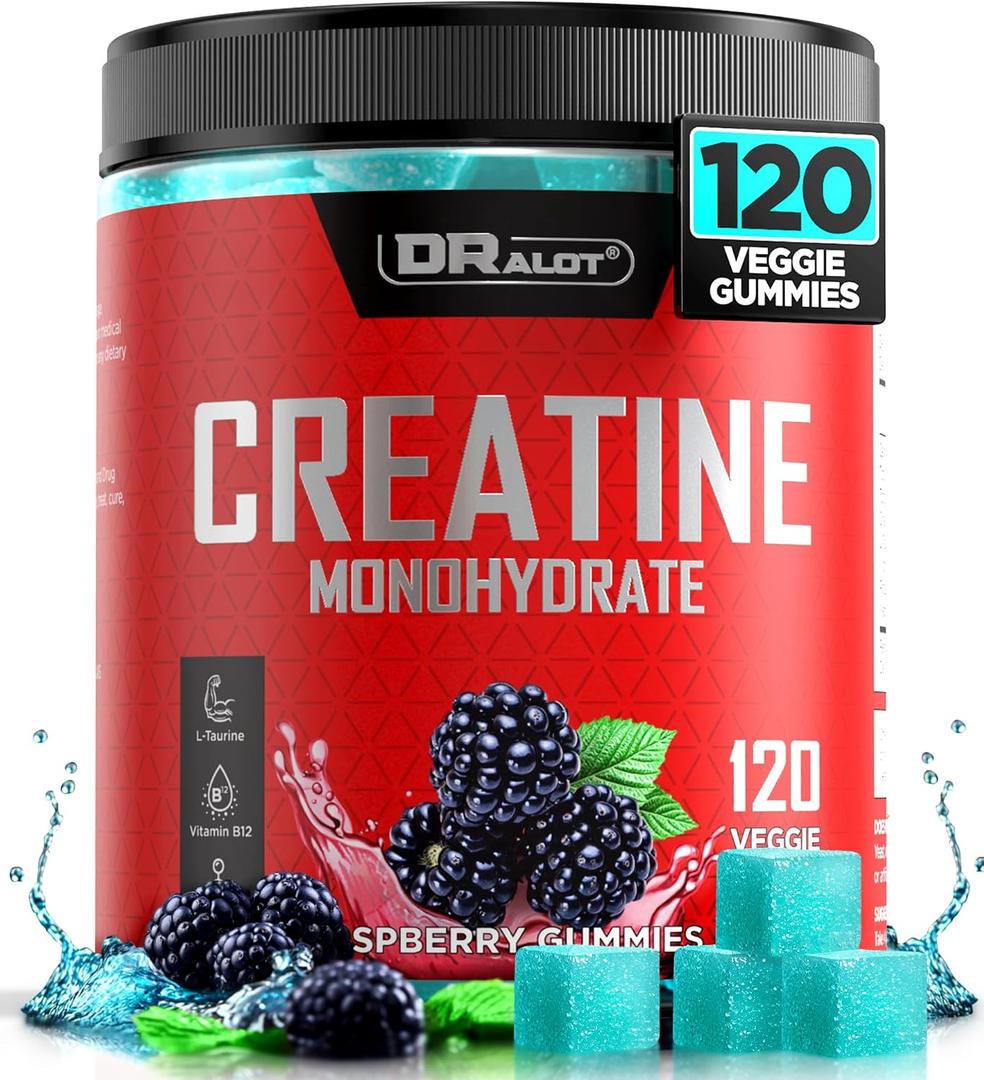 Dralot 99.99% Creatine Monohydrate Gummies More 15% Strength, 5X Energy, Muscle, Recovery, Pre-Workout Complex Creatine for Women & Men with 5000mg Creatine, L-Taurine, B12, Mg & K, 0 Sugar, BBD 

01/05/2026