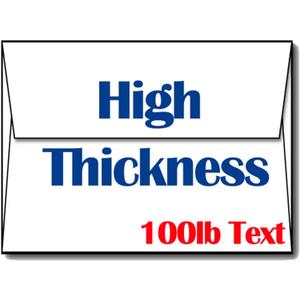 Ultra Thick White A6 Envelopes - Sturdy, Durable, Heavyweight Envelopes for Invitations & Greeting Cards (100 Envelopes)