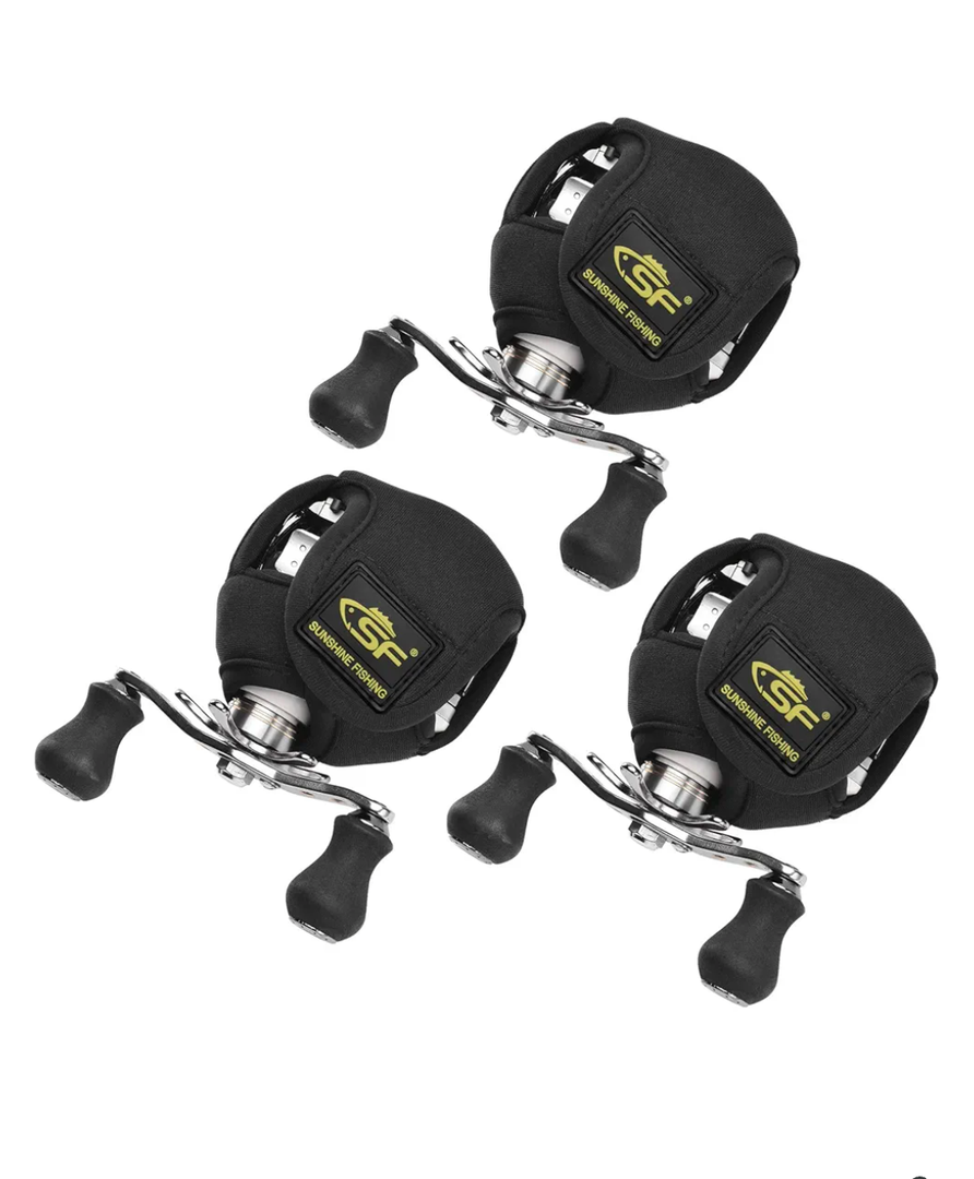 SF Low Profile Casting Baitcast Reels Cover Case Reel Pouch Glove for Fits 50 100 200 300 Series Baitcaster