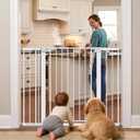 36 Tall Pet Gate with Door 29.7-48.8 Wide Adjustable Baby Gate | Auto Close, Pressure Mount Dog Gates for Doorways No Drilling, Indoor Puppy Gates for the House, Stairways, Hallways