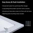 Steel Return Air Filter Grille,Return Vent Cover for Wall or Ceiling [Duct Opening Size] Removable Face/Door for 1 Inch Filters (30"W x 12"H Duct Opening)