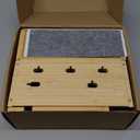 Pezin & Hulin Bamboo Charging Station for Multi Device, with Power Charger & Cables, Nightstand Docking Station with Lined Tray & Drawer, Compatible with Tablet, Cell Phones