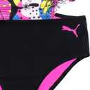 PUMA Girls' One Piece Bathing Suit, Athletic Swimsuit, Quick Dry, Day Dream (Pink, S)