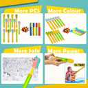 Dramosary 12 Pack Super Water Soaker Blaster Squirt Guns, Dinosaur Unicorn Water Shooters for Kids Bulk Summer Outdoor Swimming Water Game Fighting Play Toys