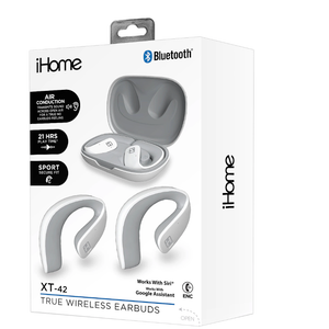 Bytech iHome XT-42 True Wireless Bluetooth In-Ear Earbuds HMAUBE238