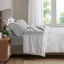Modavari 500 Thread Count Egyptian Cotton Full Sheet Set - Gray, Full 