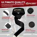 Lifting Straps, wrist straps for weightlifting, workout, Bodybuilding, Powerlifting & Deadlift -With 5mm Neoprene Pads & Anti-Slip Silicone -Extra Wrist Support for Weight lifting Men & Women