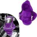 Ziciner Car Gear Shift Knob Cover, Fashionable Sweater Design Trim, Universal Soft Gear Shift Protector, Auto Interior Decor Accessories for Manual & Automatic (Purple)