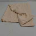 ZeeMart Grid Embroidered Hemmed Tablecloths, Cream 60x84 Inch, Farmhouse Style Heavy Weight Cotton Linen Cream Tablecloths, Boho Plaid Water Resistant Rectangle Table Cloth, Hem/Cream 