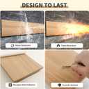 GWP01 Wood Grain Garage Wall Protector Car Door Protectors, Garage Accessories, Parking Stopper for Garage, Tool-Free, Designed in Germany (6.5mm Wood Grain)