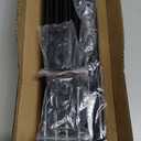 Curtain Rods 2 Pack 5/8 inch Black Curtain Rods for Windows 30 to 45 Inch with Brackets Easy to Install for Bedroom Living room Kitchen