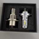 H4 Bulb, 1:1 Real Size 40000LM H4/9003/HB2 Light Bulbs, 1000% Super Bright 6500K Cool White with Fan, Fog Lights Bulb, Pack of 2