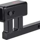 84125 Towever 1.25 to 2 inch Hitch Adapter, 4.25 inch Hitch Rise for Hitch Extender, 350 lbs TW