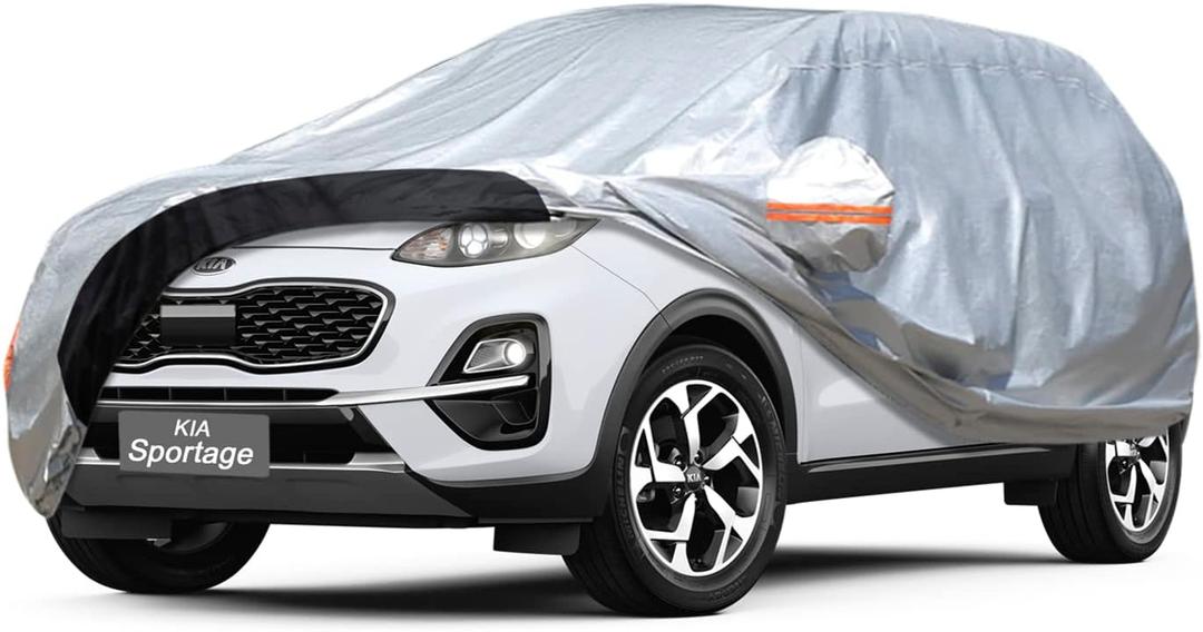 Car Cover Custom Fit Kia Sportage (2010-2025) Waterproof for Automobiles, Oxford Sun Rain Dust Snow Protection (Ships from US Warehouse, Delivery 3-8 Days) (Kia Sportage (2010-2024), Single Layer-Oxford)