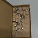 304 Stainless Steel Hose Clamp Assortment Kit DIY, Cut-To-Fit 12 FT Metal Strap+10pcs Stronger Fasteners, Large Adjustable Worm Gear Band Hose Clamps Screw Clamps Duct Pipe Metal Clamp Strapping