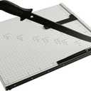 Paper Cutter B3 Stack Paper Trimmer Guillotine Heavy Duty Metal Base, 21" Cutting Length with Guard Rail Safety Blade Lock, 10-Sheet Capacity, Guillotine Paper Slicer Cutter for Office School