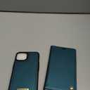 Wallet Case for iPhone 14 Compatible with Magsafe, 2-in-1 PU Leather Flip RFID Blocking Card Holder Stand Shockproof Magnetic Detachable Cover for iPhone 14 Case 6.1", Bluegreen