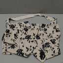SHENHE Women's Floral Print Crop Halter Top Button Front Asymmetrical Sleeveless Boho Crop Top Apricot Medium