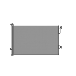 Cumbor 55" Wide Retractable Baby Gates for Doorways, Mom's Choice Award - Mesh Dog Gate for The House, One-Hand Opening Safety Child Gates for Stairs, Pet Puppy Fence Indoor & Outdoor, Gray