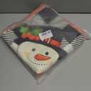 Christmas Pillow Covers 18x18 inch Set of 4, Christmas Decorations Snowman Santa Elk Sleigh Truck Plaid Winter Holiday Decor, Merry Christmas Throw Cushion Cases for Sofa Couch Living Room Home Decor (Red Black)