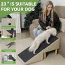 Dog Ramp for Bed and Couch, 2-in-1 Pet Ramp Ottoman, 16" High