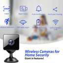 2026 Mini Wireless Security Camera 1080P HD Small Magnetic Home WiFi Micro Camera Nanny Cam with Motion Detection Cloud & SD Storage Night Vision Tiny Cameras Wide Angle for Home Baby Office Indoor