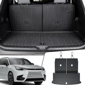 Cargo Mat with Backrest Mats for 2024 2025 2026 Lexus TX 350/500h/550h+, All Weather TPE Protectors Cargo Liner Accessories for TX350/TX500h/TX550h+ (Cargo Mat with Backrest Mats)