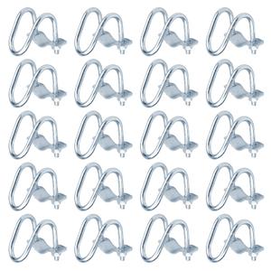 20 PCS Cross Connector Vertical Pipe Clamp Fits 1/2" EMT Conduit, Crossover Clamp for Greenhouse, Awning