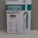 LifeBasis Rechargeable Power Scrubber, Cordless Electric Cleaning Brush, Water Resistant Small Electric Grout Brush with 5 Brushes for Home/Kitchen/Bathroom/Grout/Tile/Shower/Tub, White