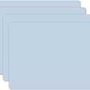 Silicone Placemats, Food-Grade Non-Slip Waterproof, Dining, Stain Resistant, Countertop Protector, Kitchen Counter Mat, Heat Resistant, Baking mat Dishwasher Safe (15.7x11.8Inch-4pack, Light Blue)