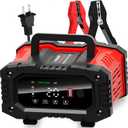 20-Amp Car Battery Charger, 12V/20A and 24V/10A LiFePO4,Lead-Acid(AGM/Gel/SLA) Automatic Smart Trickle Charger Maintainer,Desulfator, 300W Fast Charging for Automotive Truck Motorcycle Lawn Mower Boat