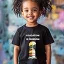 Kids Black History Shirt,Toddler Black History Month T-Shirt Boys Girls, African American Tee, 2-6T (Black)