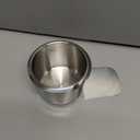 GSE Games & Sports Expert Stainless Steel Cup Holder, Drop-in Cup Holder for Casino Poker Tables, Work Desks, Boats, RVs, Cards & Trucks (Slide Under)