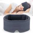 Mavogel Sleep Mask, Modal Material Eye Mask for Sleeping, Ultra Soft Skin Friendly Full Eye Covers for Women Men, Light Blocking Sleeping Mask for Travel Yoga Nap, Fully Adjustable Strap, Dark Grey